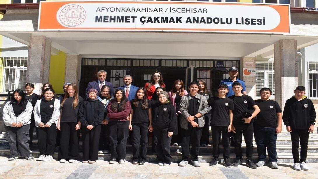 İscehisar'da Okul Ziyaretleri Devam Ediyor